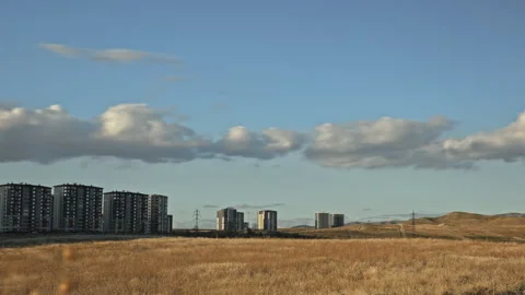 4k ProRes timelapse video of a partly cloudy autumn day Stock Footage 319854799