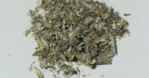 4K Psychedelic Psilocybin magic mushrooms shavings trim drugs 動画素材 67359384