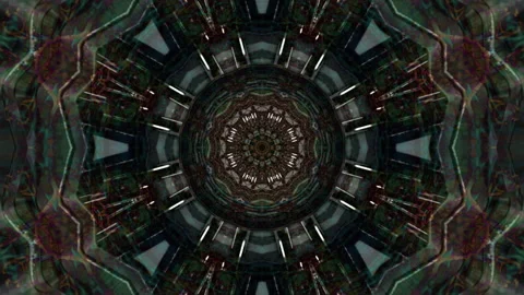 4k psychedelic video animation of abstract energy tunnel Vídeos de archivo 228690128