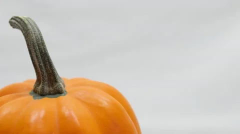 4K - Pumpkin rotating on white background Stock Footage 42968462