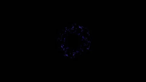 4K Purple Particles Shockwaves Overlay Graphic Elements. Loop animation Stock Footage 120675325