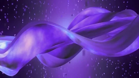 4k purple waves flying with particles motion background Stock Footage 263689158