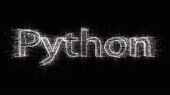4k python word Programming language logo... | Stock Video | Pond5
