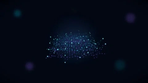 4K Quantum Physics Particle Wave Simulation and Superposition Loop 스톡 동영상 344289004