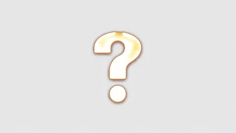 4k question mark shining Stock Footage 286027333