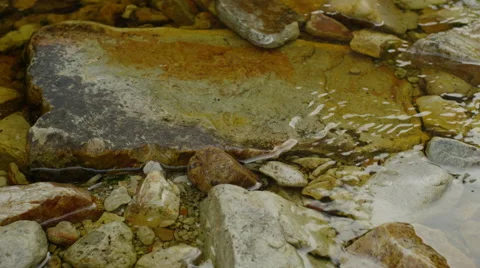 4K+ R3D - Mountain stream - clear water over rocks, close up. Africa ecology Stock Footage 41733461