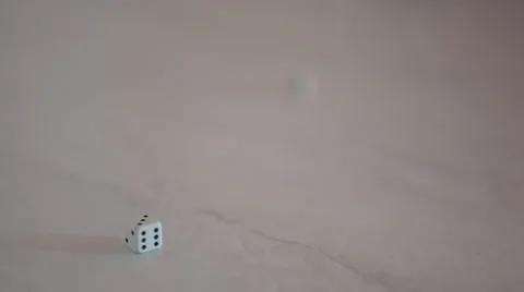 4K Racking focus with two Dices showing Six Stock Footage 55274779