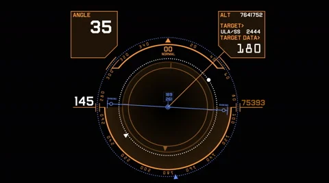 4k Radar GPS signal tech screen display,science sci-fi data computer navigation Stock Footage 62466744
