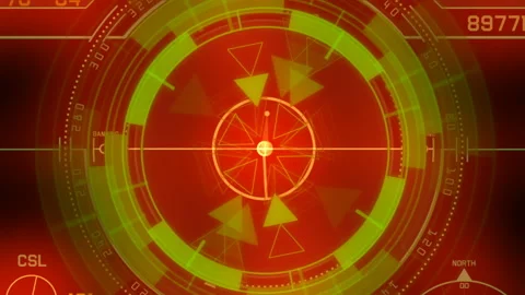 4k Radar GPS signal tech screen display,science sci-fi data computer navigation 库存影片 98695765