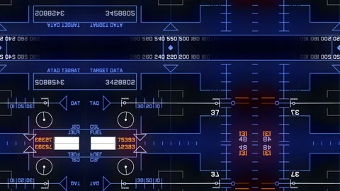 4k Radar GPS signal tech screen display,science sci-fi data computer navigation Stock Footage 98716100