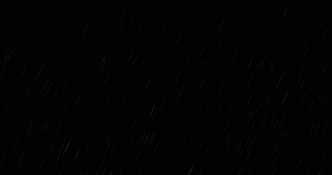 4k Rain Drops Falling Alpha Computer generated rain looped animation. heavy rain Stock Footage