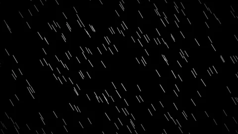 4K Rain Isolated On Black Background - Seamless Looping 库存影片 121779585