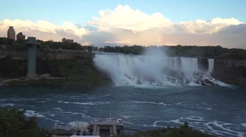 4k Rainbow Niagara Falls Canada 2016 Stock Footage 66786865