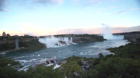 4k Rainbow Niagara Falls Canada 2016 Stock Footage 66786871