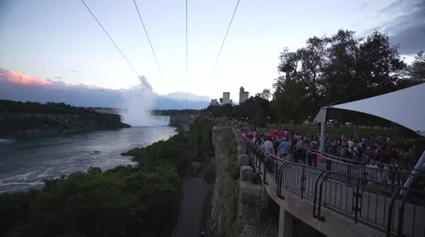 4k Rainbow Niagara Falls Canada 2016 Stock Footage 66786876