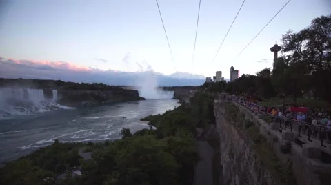 4k Rainbow Niagara Falls Canada 2016 Stock Footage 66786877