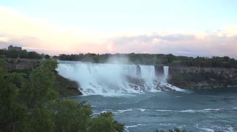 4k Rainbow Niagara Falls Canada 2016 Stock Footage 66786879