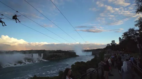 4k Rainbow Niagara Falls Canada 2016 Stock Footage 66811646
