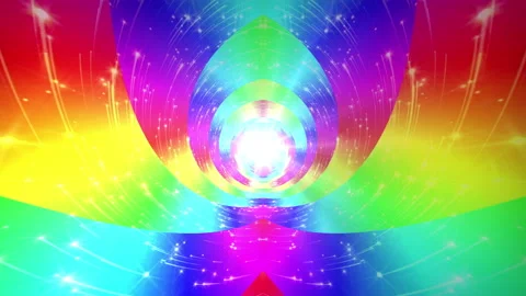 4k Rainbow Patterns. Looped Background Stock Footage 231995165