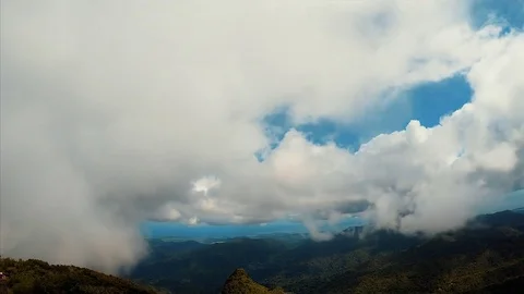 4K Rainforest Cloudy Mountain Time Lapse Stock Footage 72695947