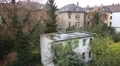 4k Rainy autumn day backstreet idyll with nature in a city 4k or 4k+ Resolution