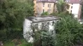 4k Rainy summer day in city backyard close up 4k or 4k+ Resolution