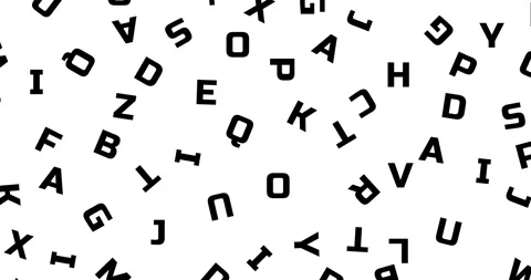 4k Random alphabet loop animation backgr... | Stock Video | Pond5