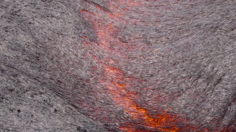 4K RAW Lava Flow By Day 02 Stock Footage 58883839