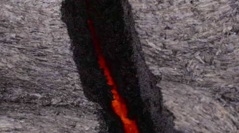 4K RAW Lava Flow By Day 06 Stock Footage 58884244