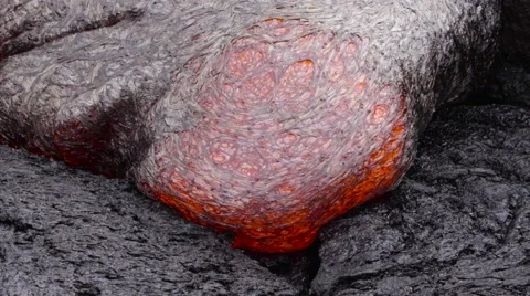 4K RAW Lava Flow By Day 07 Stock Footage 58884403