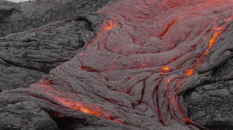 4K RAW Lava Flow By Day 12 2 動画素材 58884825