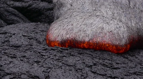 4K RAW Lava Flow By Day 09 Stock Footage 58885039