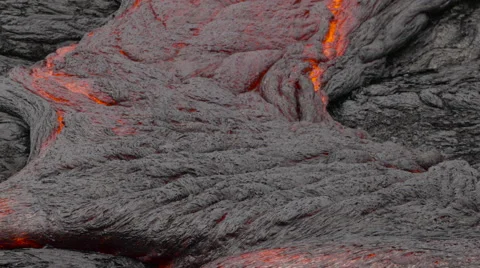 4K RAW Lava Flow By Day 14 動画素材 58885271