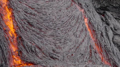 4K RAW Lava Flow By Day 18 Stock Footage 58886074
