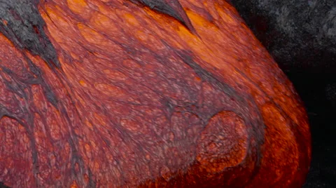4K RAW Lava Flow By Day 25 Stock Footage 58886103