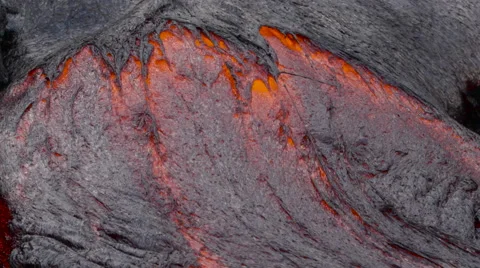 4K RAW Lava Flow By Day 26 Stock Footage 58886145