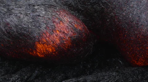 4K RAW Lava Flow By Day 30 動画素材 58886357