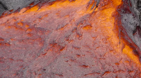 4K RAW Lava Flow By Day 35 動画素材 58886396