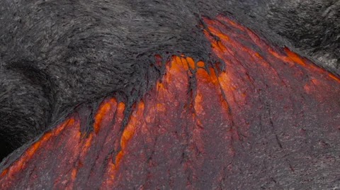 4K RAW Lava Flow By Day 32 Stock Footage 58886399