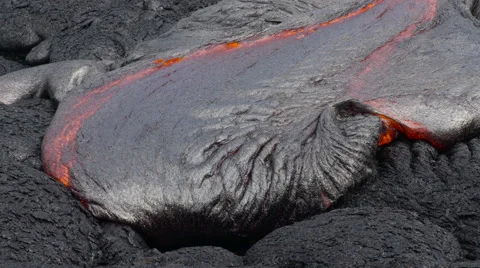 4K RAW Lava Flow By Day 34 Stock Footage 58886465