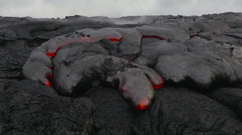 4K RAW Lava Flow By Day 31 Stock Footage 58886492