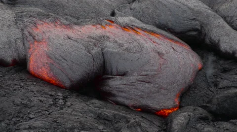 4K RAW Lava Flow By Day 41 Stock Footage 58886627