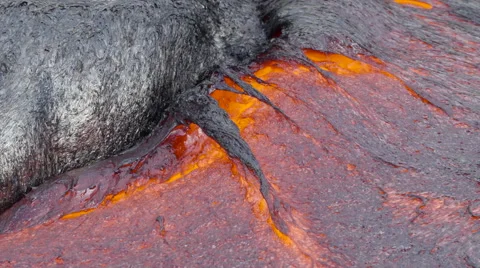 4K RAW Lava Flow By Day 43 Stock Footage 58886741