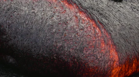 4K RAW Lava Flow By Day 45 Stock Footage 58887349