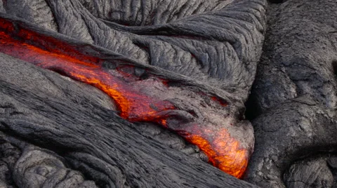 4K RAW Lava Flow By Day 49 動画素材 58887529
