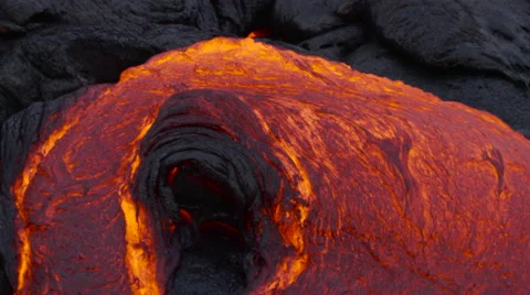 4K RAW Lava Flow By Day 50 Stock Footage 58887903