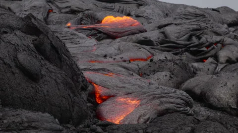 4K RAW Lava Flow By Day 53 Stock Footage 58887983