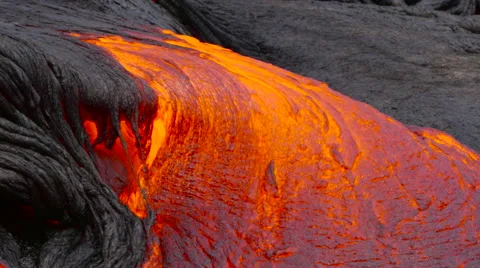 4K RAW Lava Flow By Day 52 Stock Footage 58888155