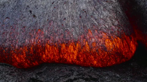 4K RAW Lava Flow By Day 46 Stock Footage 58888167