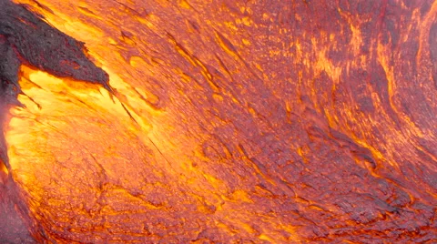 4K RAW Lava Flow By Day 55 動画素材 58888407